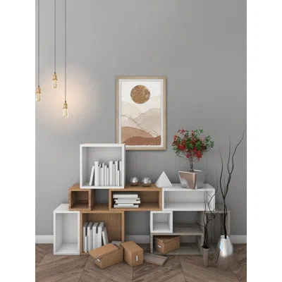 Marmont Hill Bright Moonlight - Picture Frame Painting In Brown;beige