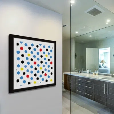 Marmont Hill 'brush Dots' - Picture Frame Print On Paper In Black