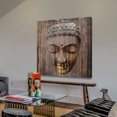 Marmont Hill 'buddha' By Irena Orlov Painting Print On Wrapped Canvas In Brown