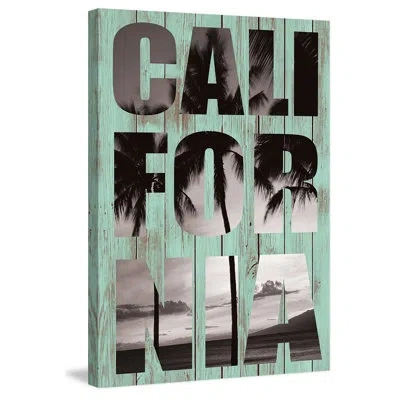 Marmont Hill 'california View' By Diana Alcala - Textual Art Print On Canvas In Black;gray