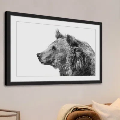 Marmont Hill 'calm Observance' Framed Painting Print In Black;gray