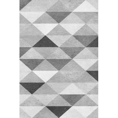 Marmont Hill 'chromatic Triangles' Painting Print On Wrapped Canvas In Gray