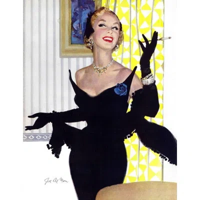 Marmont Hill Clever Women Are Dangerous Too Print On Wrapped Canvas In Blue;black;brown;yellow