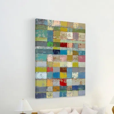 Marmont Hill 'color Pattern I' By Julie Joy Painting Print On Wrapped Canvas In Blue;green