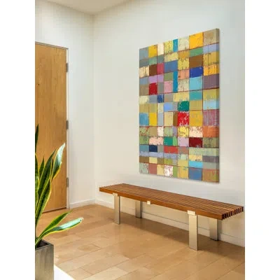 Marmont Hill 'color Pattern Ii' By Julie Joy Painting Print On Wrapped Canvas In Blue;red;yellow