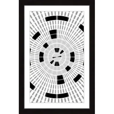 Marmont Hill 'concentric Circles' - Picture Frame Graphic Art Print On Paper In Black Framed