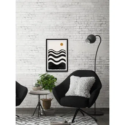 Marmont Hill Conflicted Landscape By  - Picture Frame Painting In Black;brown;white