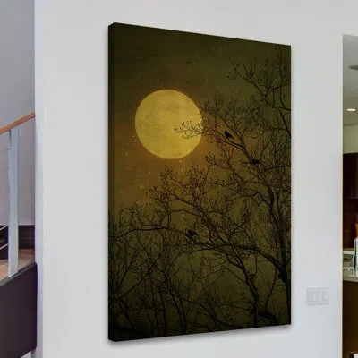 Marmont Hill 'dark Side' By Robin Delean Painting Print On Wrapped Canvas In Brown;yellow