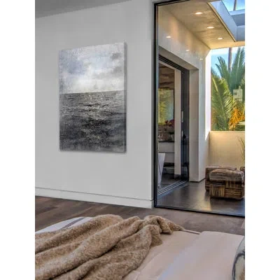 Marmont Hill 'dark Water' By Irena Orlov Painting Print On Wrapped Canvas In Gray