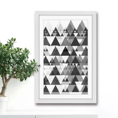 Marmont Hill 'dense Forest' Framed Painting Print In White Framed
