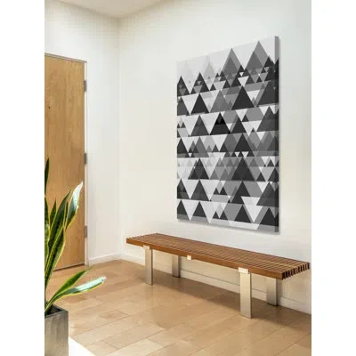 Marmont Hill 'dense Forest' Painting Print On Wrapped Canvas In Black;green;gray