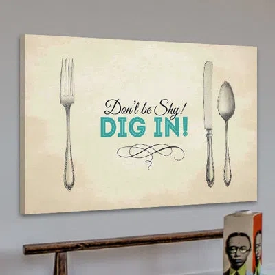 Marmont Hill 'dig In 2' Painting Print On Wrapped Canvas In Green;gray;beige