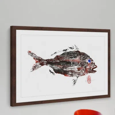 Marmont Hill Dirty Snapper By Andrew Clay - Picture Frame Print In Black;brown