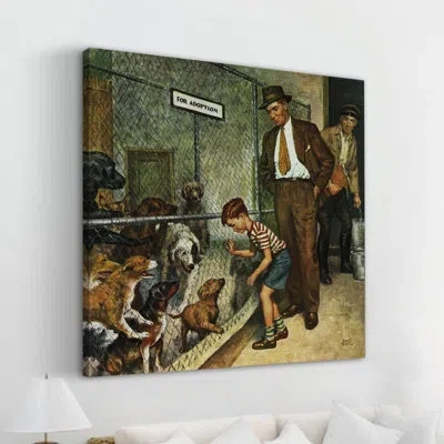 Marmont Hill Dog Pound By Amos Sewell Painting Print On Wrapped Canvas In Brown