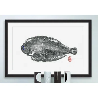 Marmont Hill 'dover Sole' Framed Painting Print In White;gray