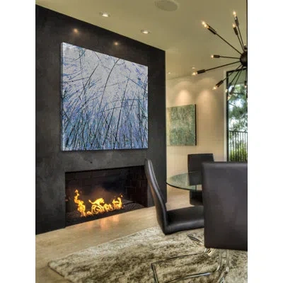 Marmont Hill Drift Xiv By Sia Aryai - Wrapped Canvas Print In Blue;gray