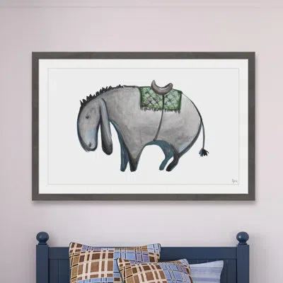 Marmont Hill 'el Burro' Framed Print In Green;gray