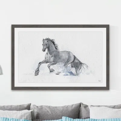 Marmont Hill 'el Caballo' Framed Painting Print In Gray