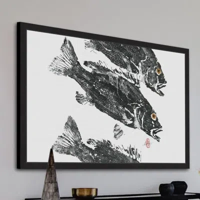 Marmont Hill 'el Trio' Framed Painting Print In Black;white