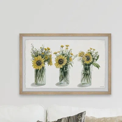 Marmont Hill 'endless Summer' - Picture Frame Painting Print On Paper In Green;yellow
