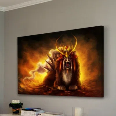 Marmont Hill 'entei' By Jonas Jödicke Painting Print On Wrapped Canvas In Brown;yellow