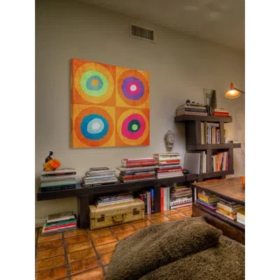 Marmont Hill 'flaming June' By Irena Orlov Painting Print On Wrapped Canvas In Green;yellow;pink;orange;purple