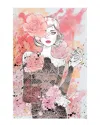 Marmont Hill Floral Girl Wrapped Canvas Print
