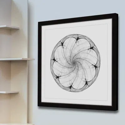 Marmont Hill 'flower Contained' Framed Painting Print In Black Framed