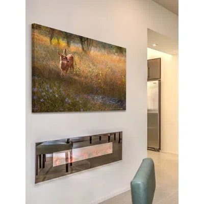 Marmont Hill 'flowered Meadow Fawn' By Chris Vest Painting Print On Wrapped Canvas In Brown