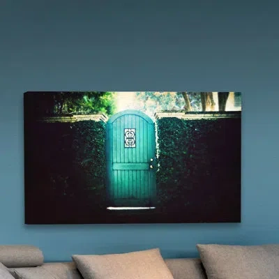 Marmont Hill 'follow Your Bliss' By Sylvia Cook Painting Print On Wrapped Canvas In Blue;black