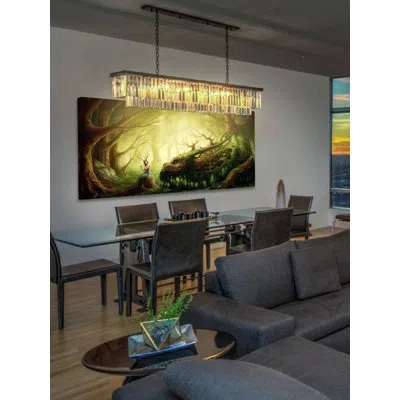 Marmont Hill 'forest Dragon' By Jonas Jödicke Painting Print On Wrapped Canvas In Green