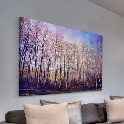 Marmont Hill 'forest Of Trees' Painting Print On Canvas In Wrapped Canvas