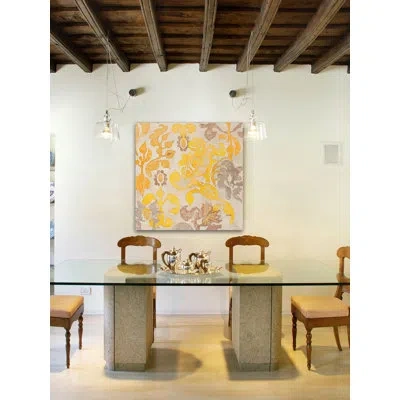 Marmont Hill 'french' By Evelia Painting Print On Wrapped Canvas In Gray;yellow