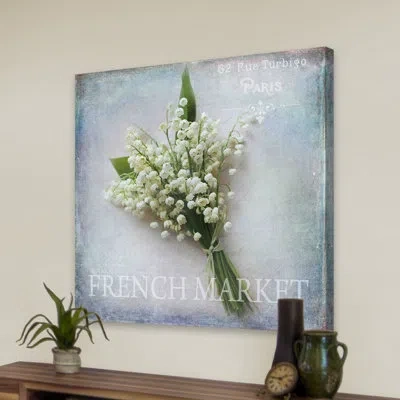 Marmont Hill 'french Market' By Sylvia Cook Painting Print On Wrapped Canvas In Blue;green