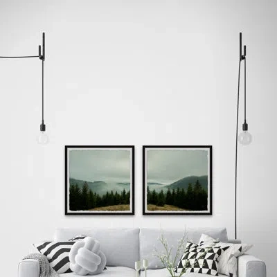 Marmont Hill Goodbye Winter Diptych In Blue;brown;green