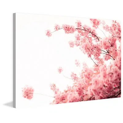 Marmont Hill 'growing Over' By Morgan J Hartley Painting Print On Wrapped Canvas In Pink
