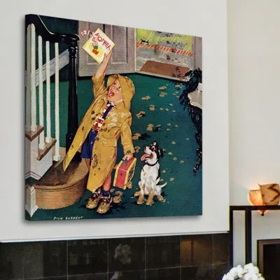 Marmont Hill Happy Mother's Day By Richard Sargent Painting Print On Wrapped Canvas In Green;yellow