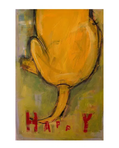 Marmont Hill Happy Tails Wrapped Canvas Print