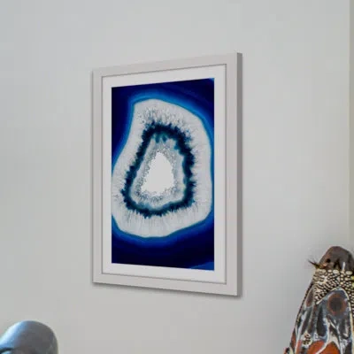 Marmont Hill Hole - Picture Frame Graphic Art Print On Paper In Blue