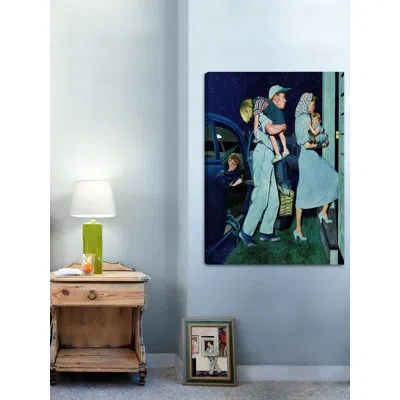 Marmont Hill Home At Last By George Hughes Print On Wrapped Canvas In Blue;yellow