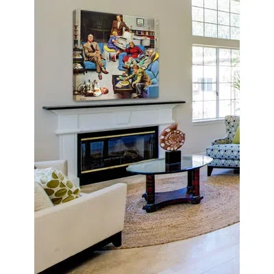 Marmont Hill Home Recital By John Falter Painting Print On Wrapped Canvas In Blue;brown;red;yellow