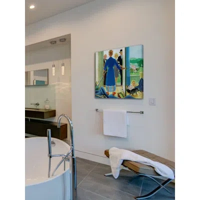 Marmont Hill Home Showing By George Hughes Painting Print On Wrapped Canvas In Blue;green;yellow