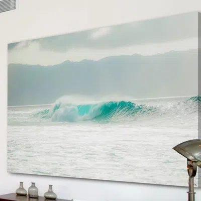 Marmont Hill 'ice Bath' By Morgan J Hartley Painting Print On Wrapped Canvas In Blue;white