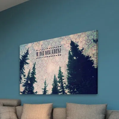 Marmont Hill 'if Not Now, When' By Robin Delean Painting Print On Wrapped Canvas In Green;pink
