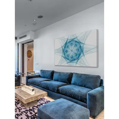 Marmont Hill 'intimate Elegance' Painting Print On Wrapped Canvas In Blue