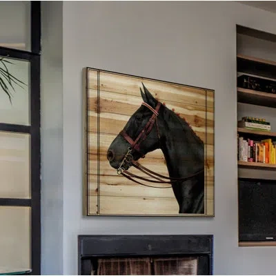 Marmont Hill 'journal Horse 2' Graphic Art Print On Wood In Black;brown