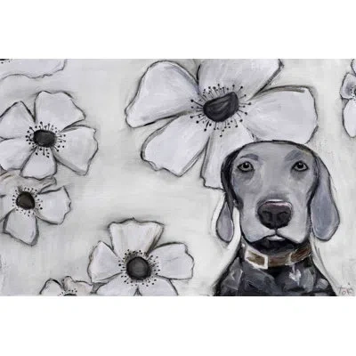 Marmont Hill 'just In Time' By Tori Campisi Painting Print On Wrapped Canvas In Black;white;gray