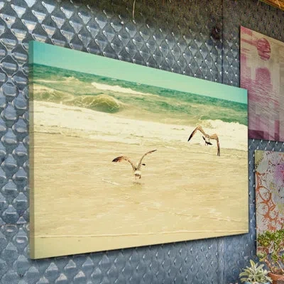 Marmont Hill 'karate Kid Pose' By Robin Delean Painting Print On Wrapped Canvas In Green;cream