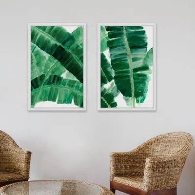 Marmont Hill 'la Habana Ii Diptych' 2 Piece Picture Frame Set In White Framed