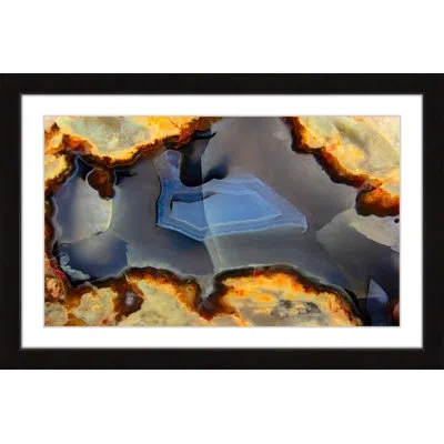 Marmont Hill Larimar - Picture Frame Graphic Art Print On Paper In Gray;orange